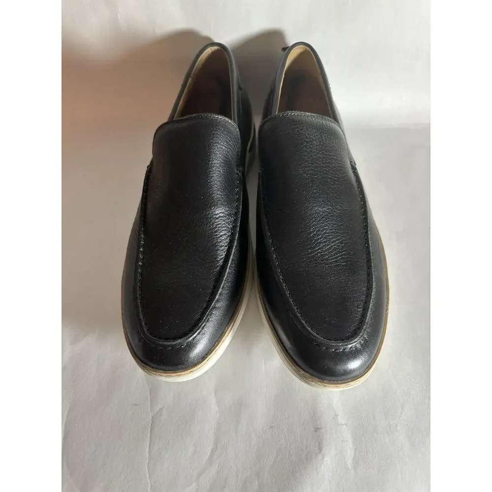 MARC JOSEPH NEW YORK Men's Black Leather Slip On Loafer 11.5 Casual Dressy
